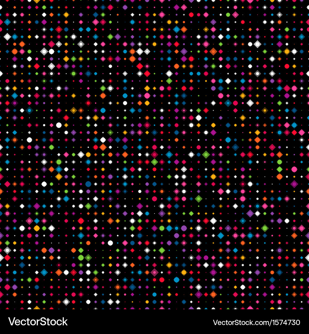 Colorful Spotted Abstract Pattern Vector Image