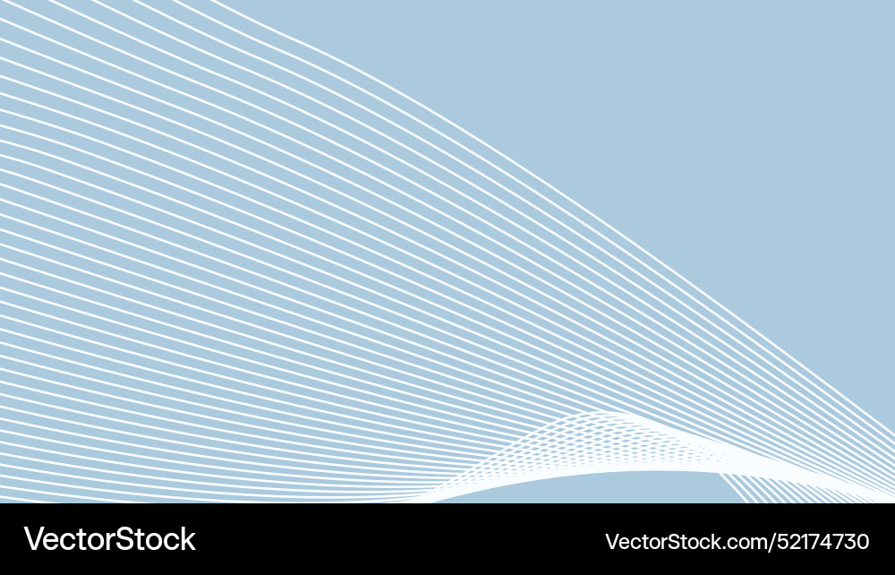 Cyan blue abstract background with curve line Vector Image