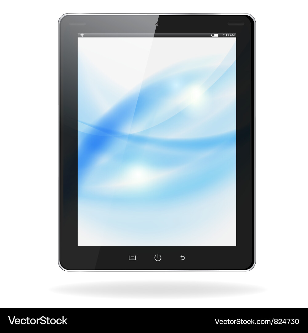 Modern Tablet Computer Vector Image