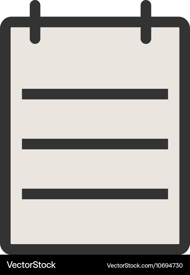 Notes vector image