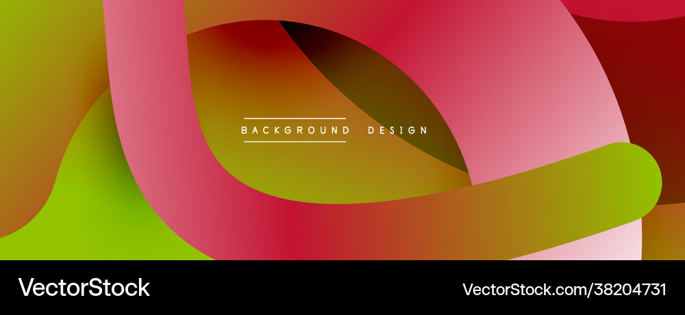 Abstract overlapping lines and circles geometric Vector Image
