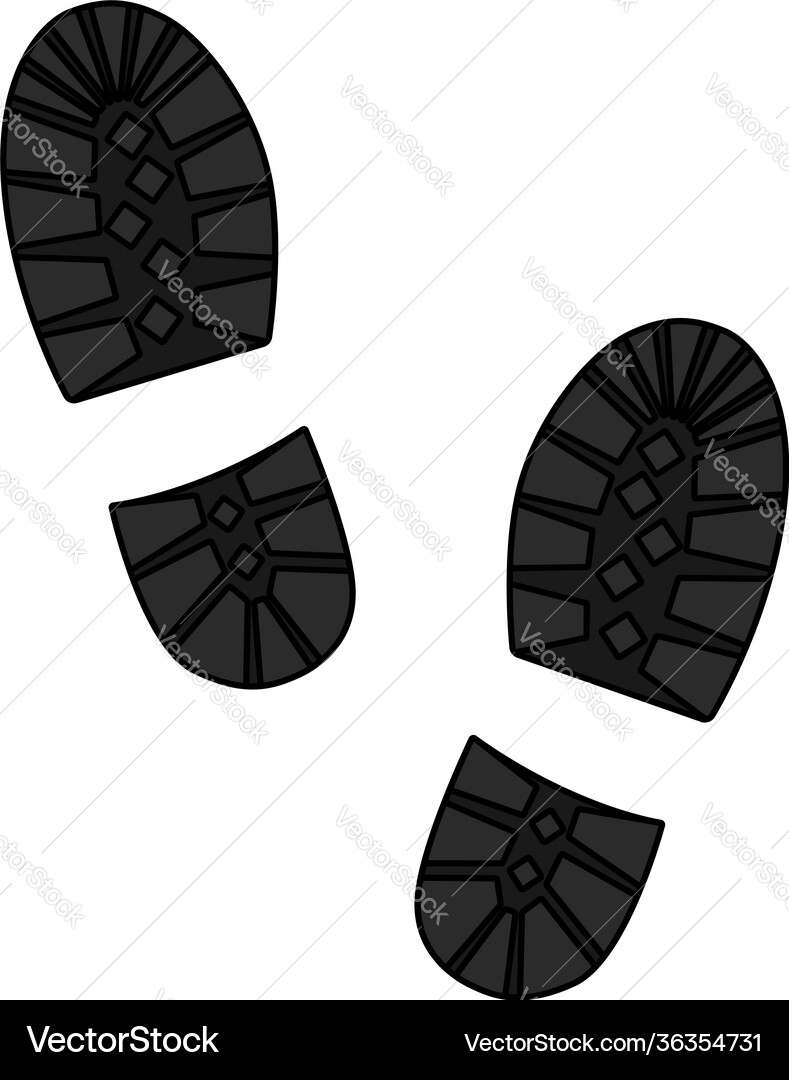 Boot print icon Boot print icon vector image