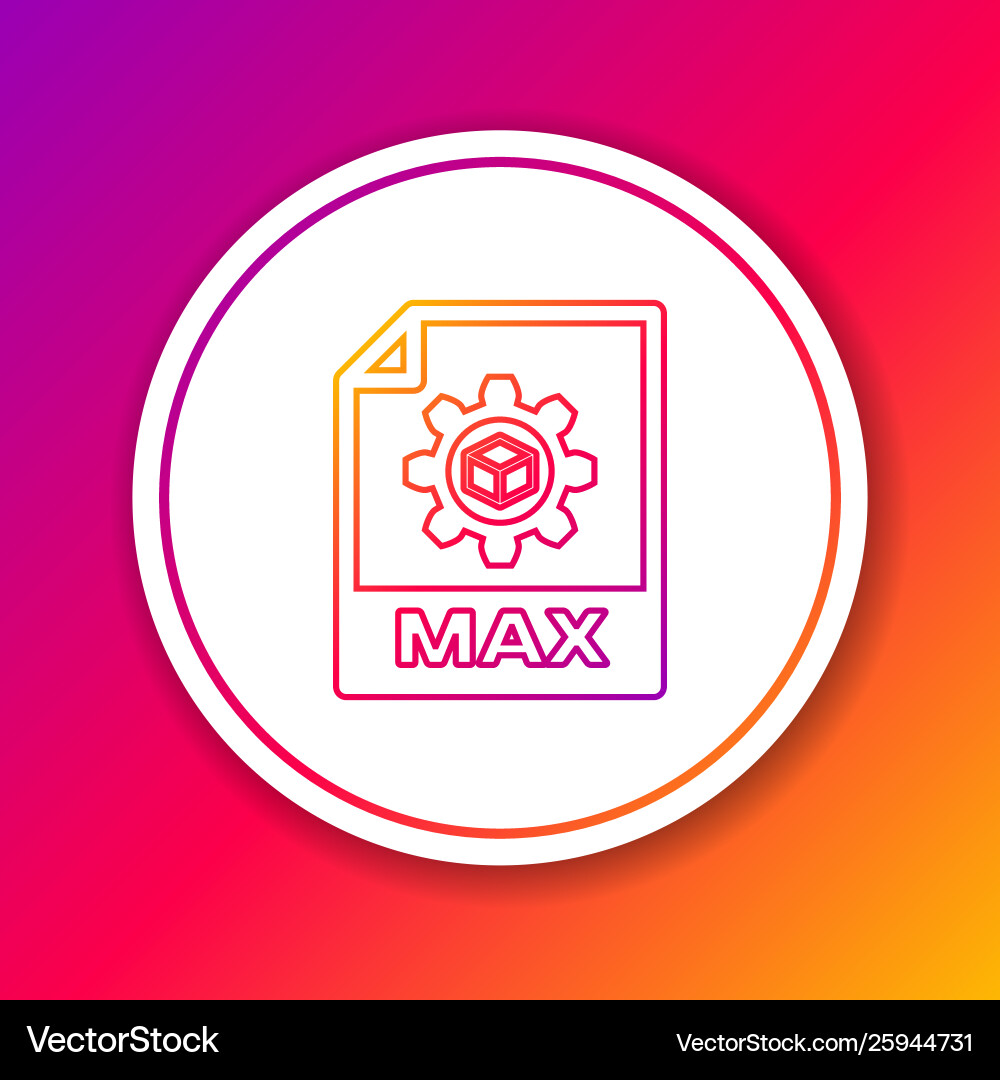 Color max file document icon download button Color max file document icon download button vector image