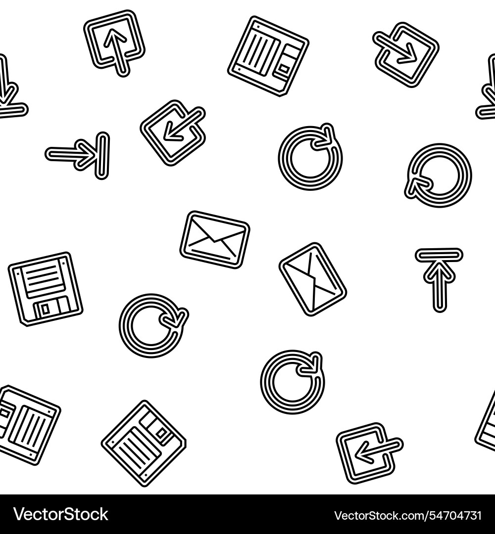 Download file computer data seamless pattern Download file computer data seamless pattern vector image