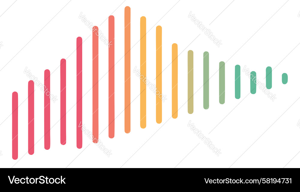 Dynamic Sound Bars Gradient Vector Image