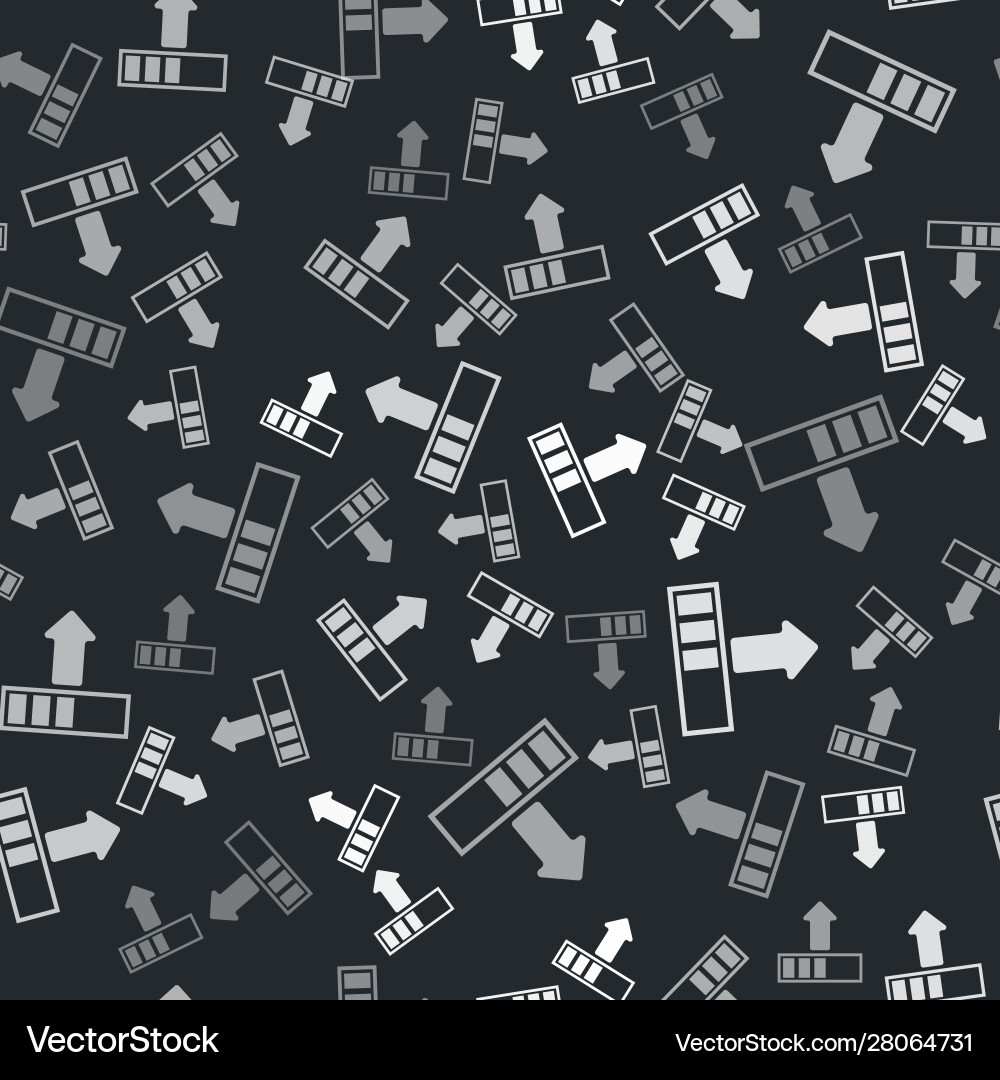 Grey loading icon isolated seamless pattern Grey loading icon isolated seamless pattern vector image