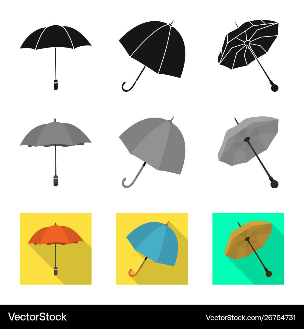 Isolated object protection and closed sign set Vector Image