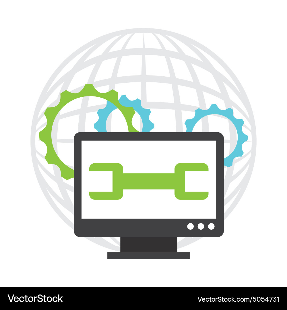 Programming software vector image