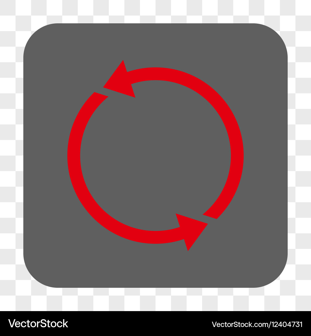 Recycle rounded square button Vector Image