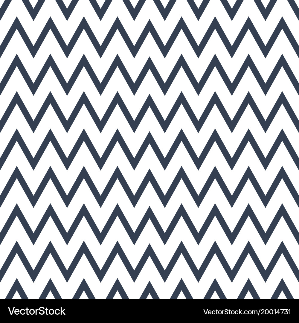 Simple seamless zig zag geometric pattern vector image