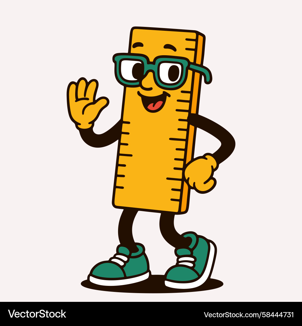 Smiling Ruler Character Vector Image