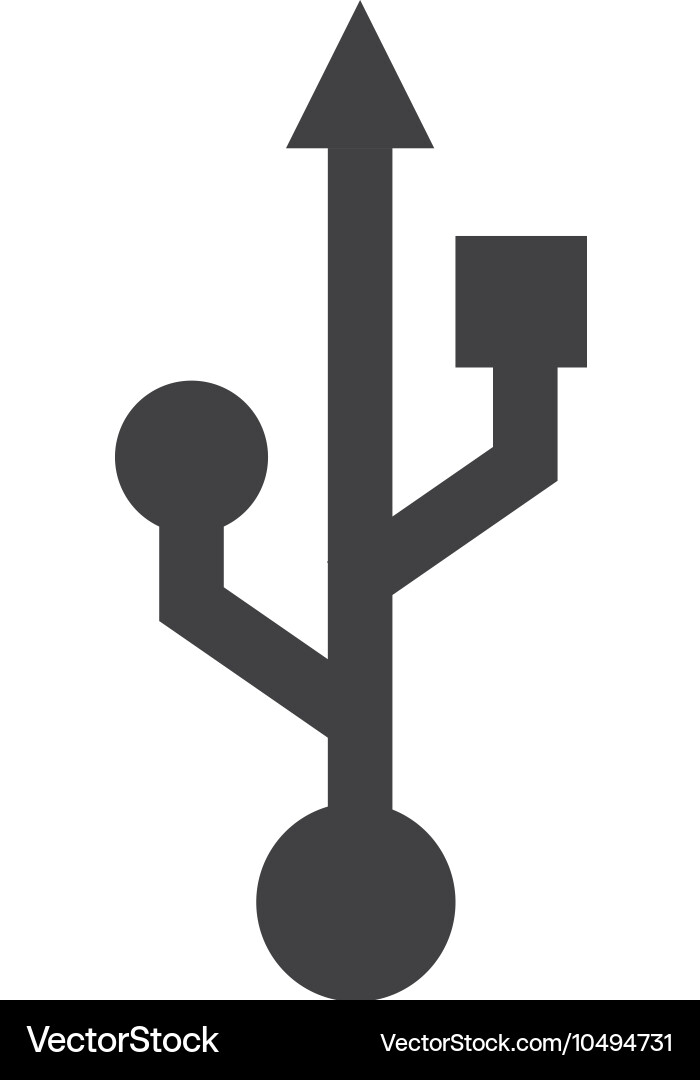 USB Backup Symbol Vector Image