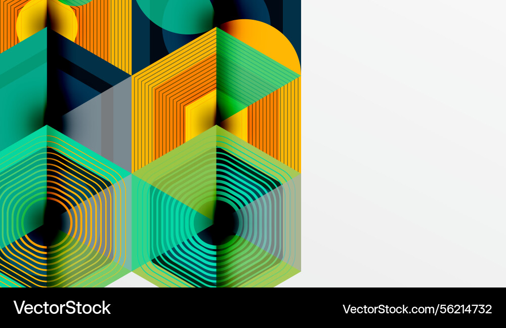 Abstract geometric composition lines create depth Abstract geometric composition lines create depth vector image