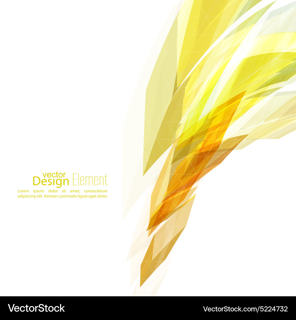 Angular geometric color shape vector image