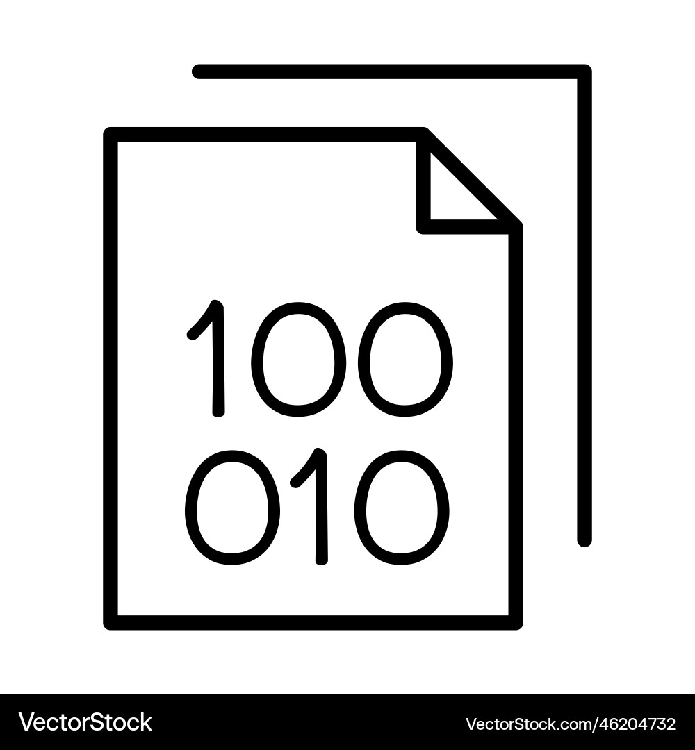 Data file line icon Vector Image