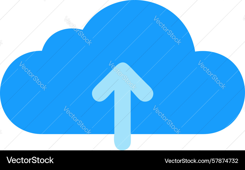 Data upload to cloud icon for digital Vector Image