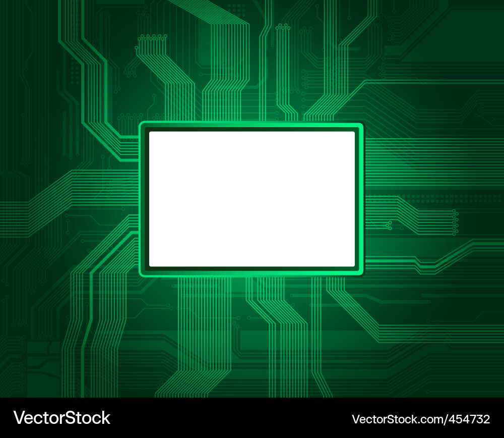 Electronic Circuit Banner Vector Image