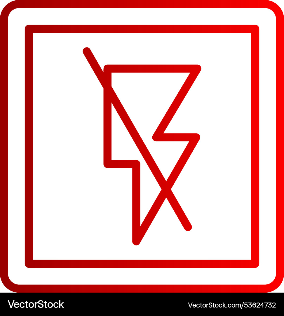 Flashcard line gradient icon Vector Image