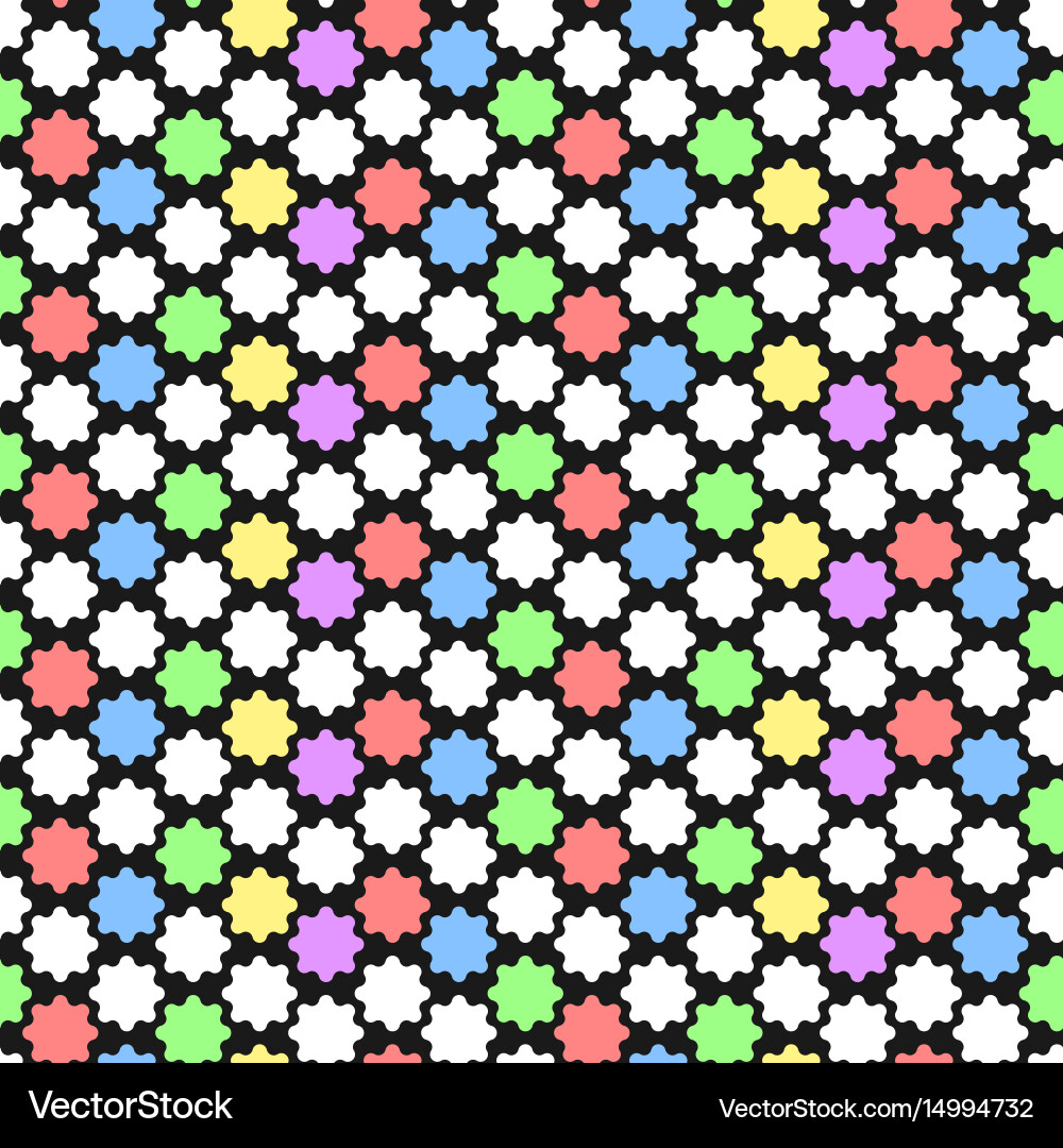 Geometric pattern with abstract ornament Vector Image