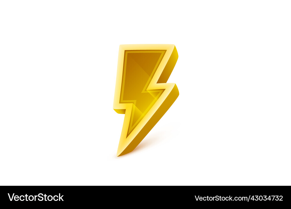 Lightning signboard on the white background Lightning signboard on the white background vector image