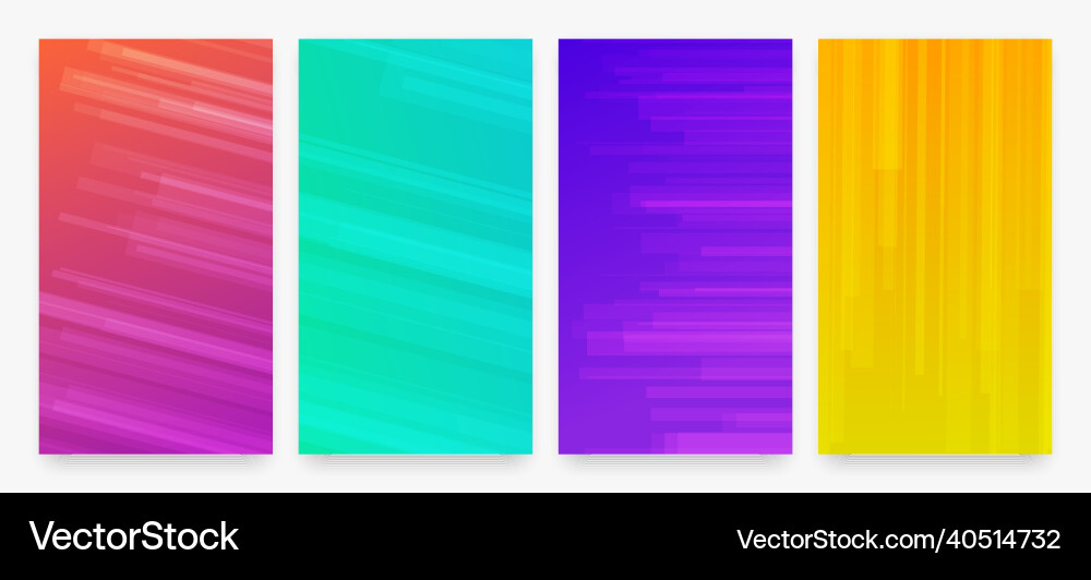 Modern colorful gradient background with lines vector image