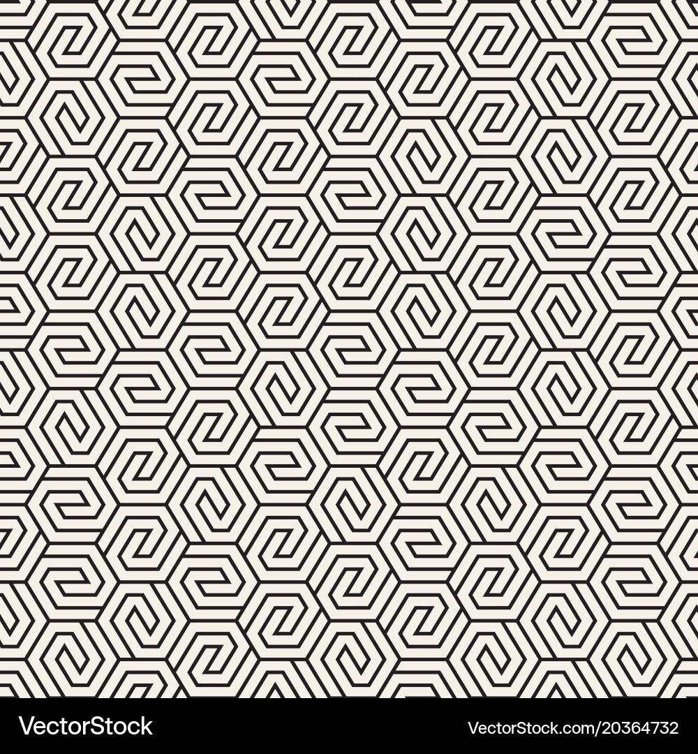 Modern Hexagonal Stripes Pattern vector image