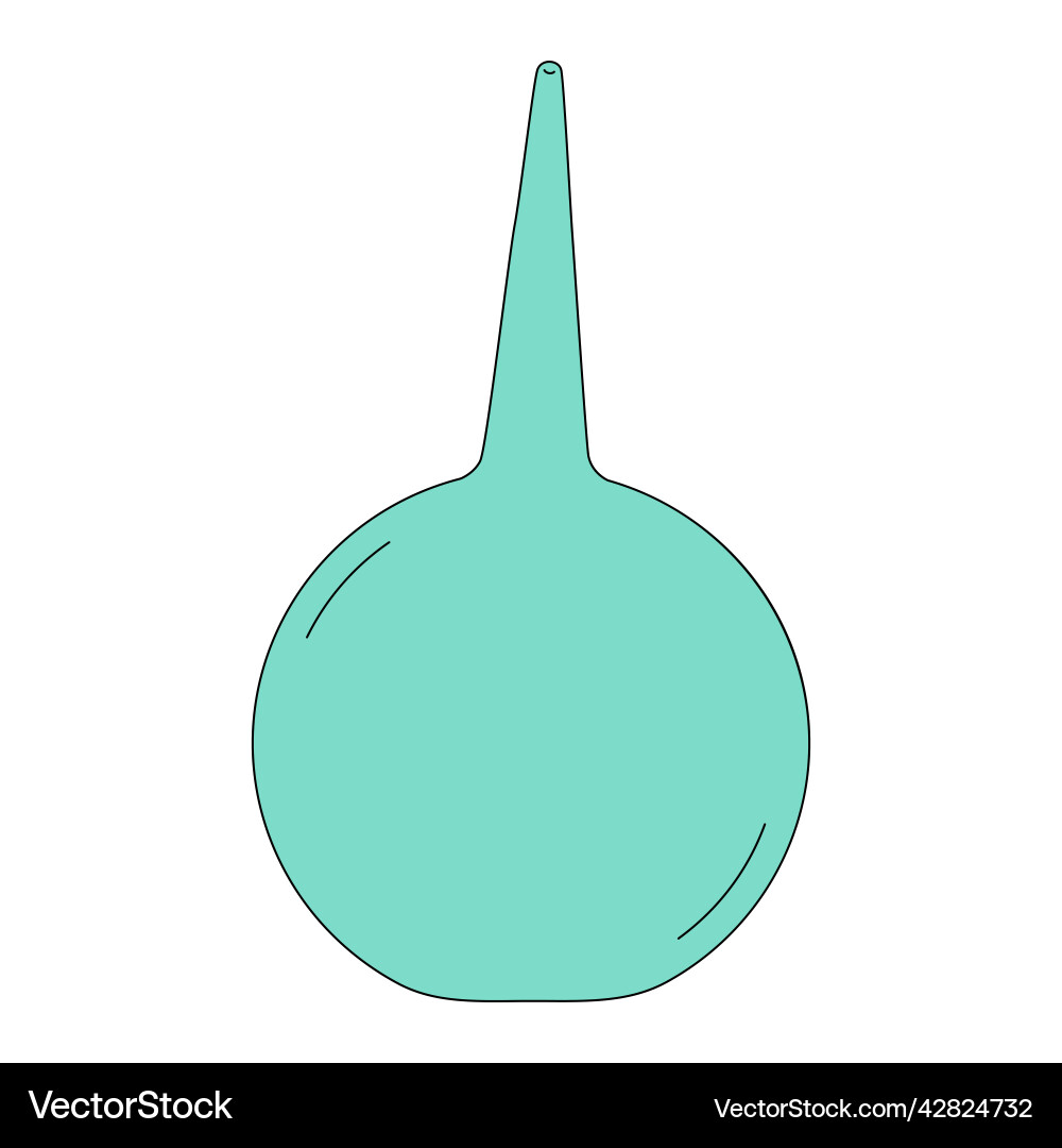 Rubber enema with a soft tip in cartoon style Vector Image