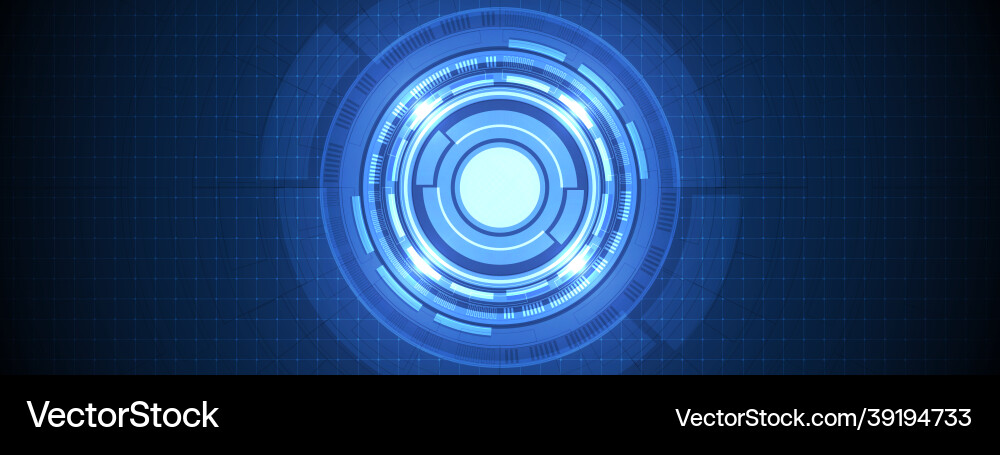 Abstract overlap circle digital background smart Abstract overlap circle digital background smart Vector Image