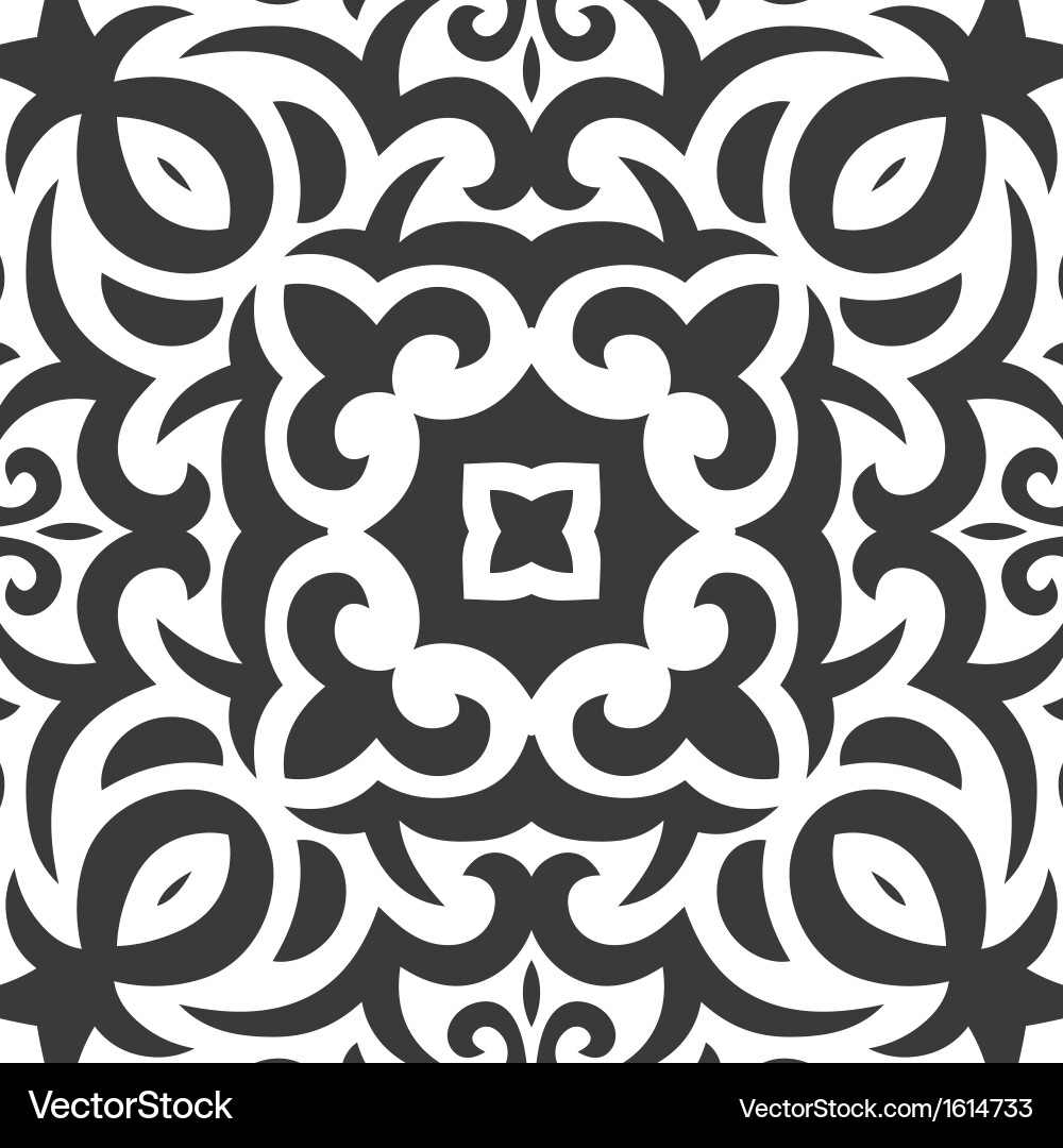 Abstract seamless pattern in mehndi style Vector Image