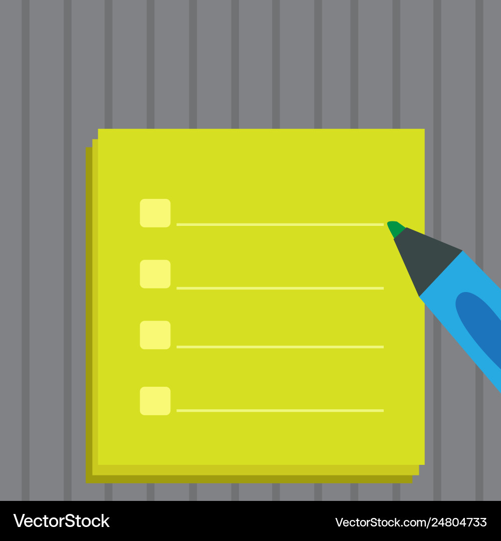 Blank checklist sheet piling with tick box Blank checklist sheet piling with tick box vector image