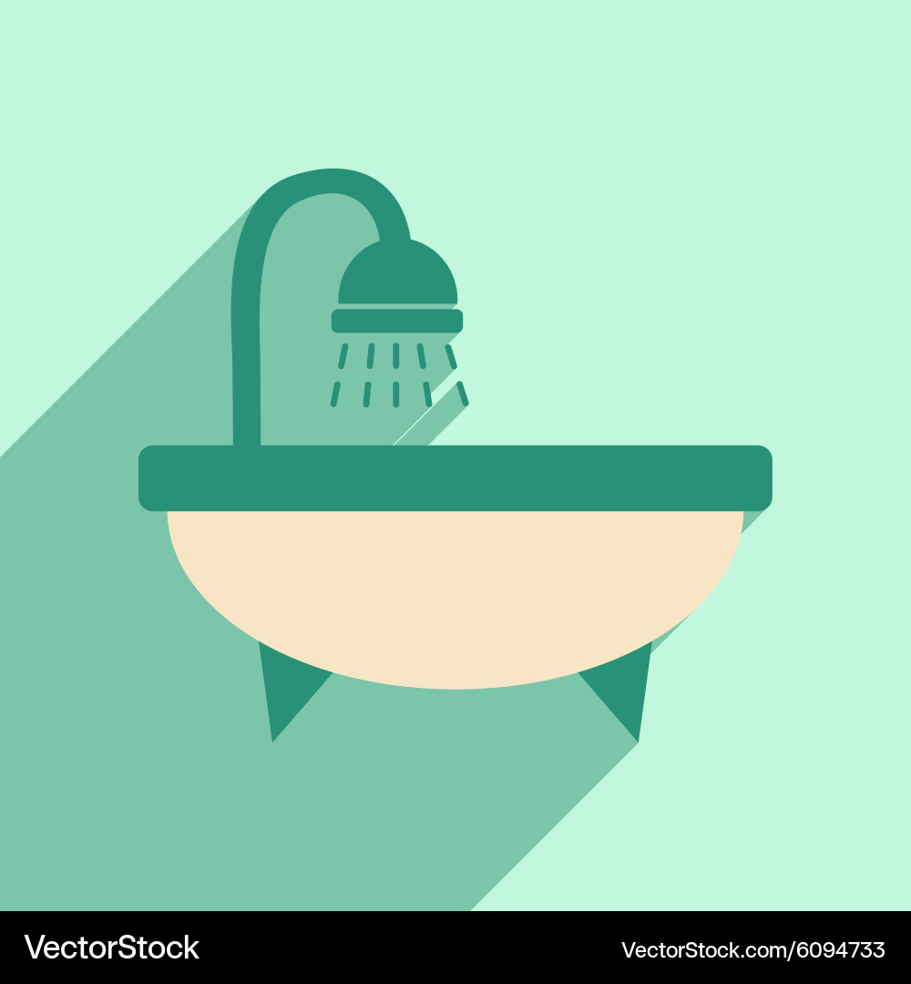 Flat with shadow icon and mobile application Vector Image