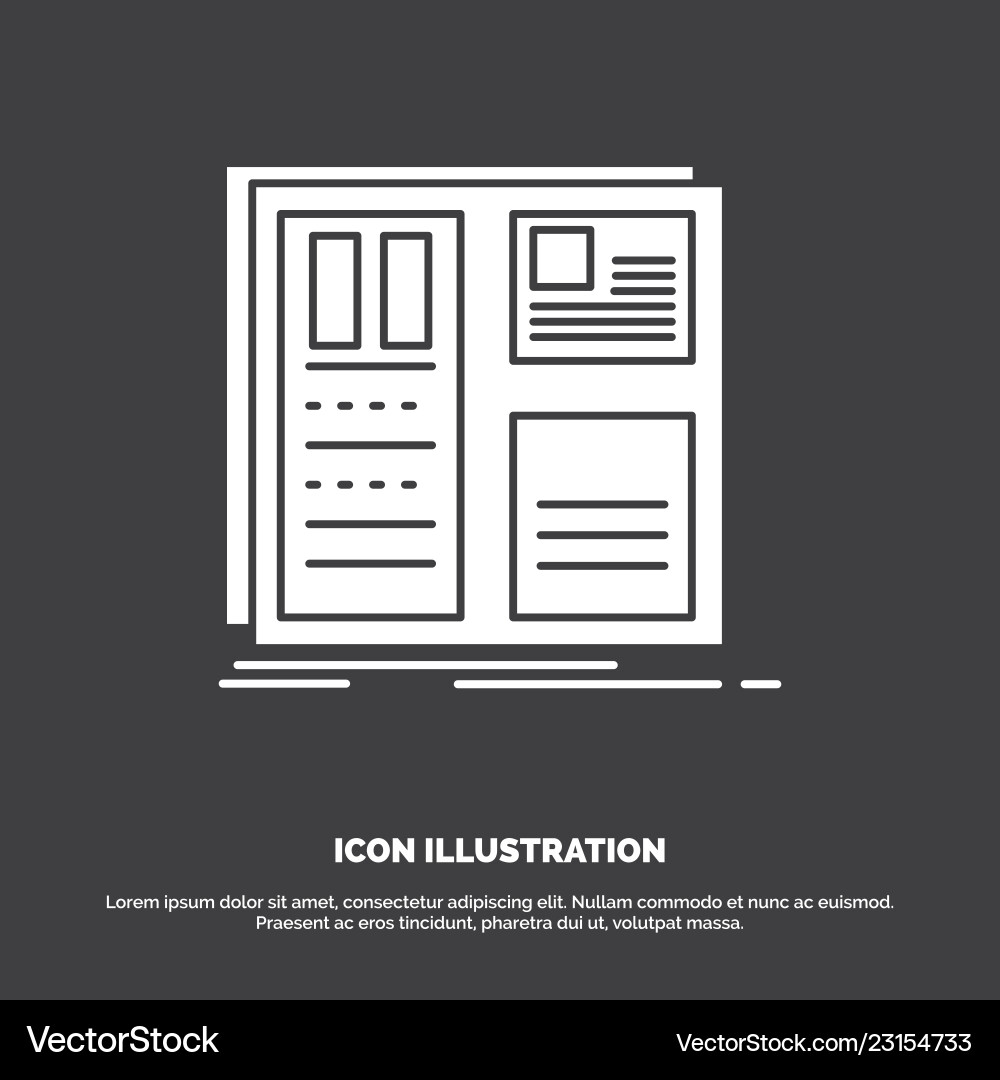 Grid Interface Layout Icon vector image