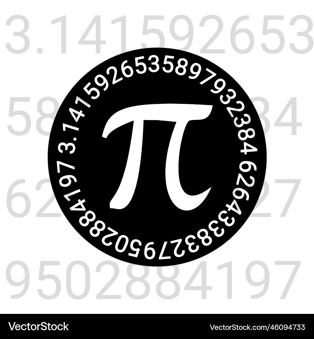 Happy pi day 14 march pythagoras mathematical Vector Image