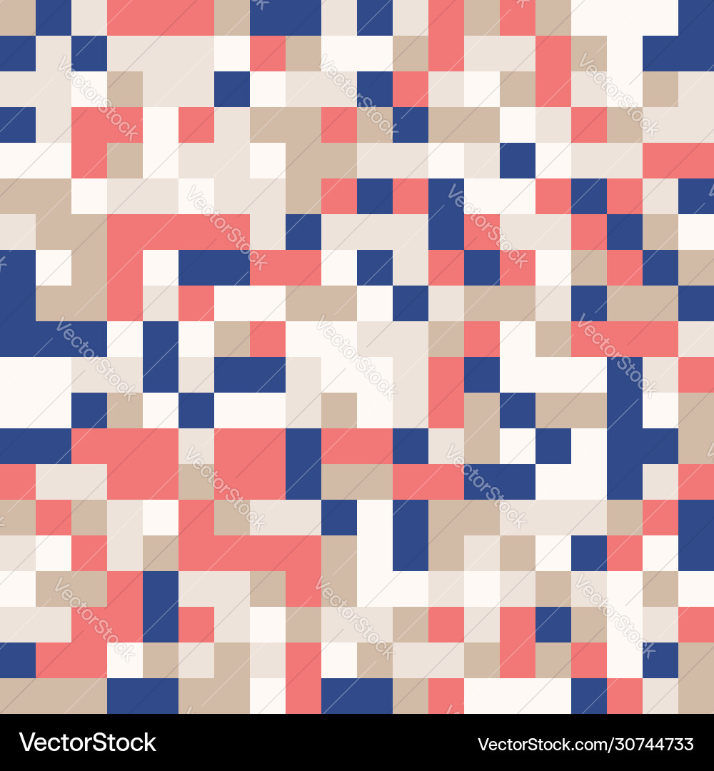 Random colored abstract geometric mosaic pattern Vector Image