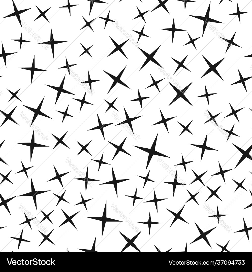Random star shape pattern background seamlessly Random star shape pattern background seamlessly vector image