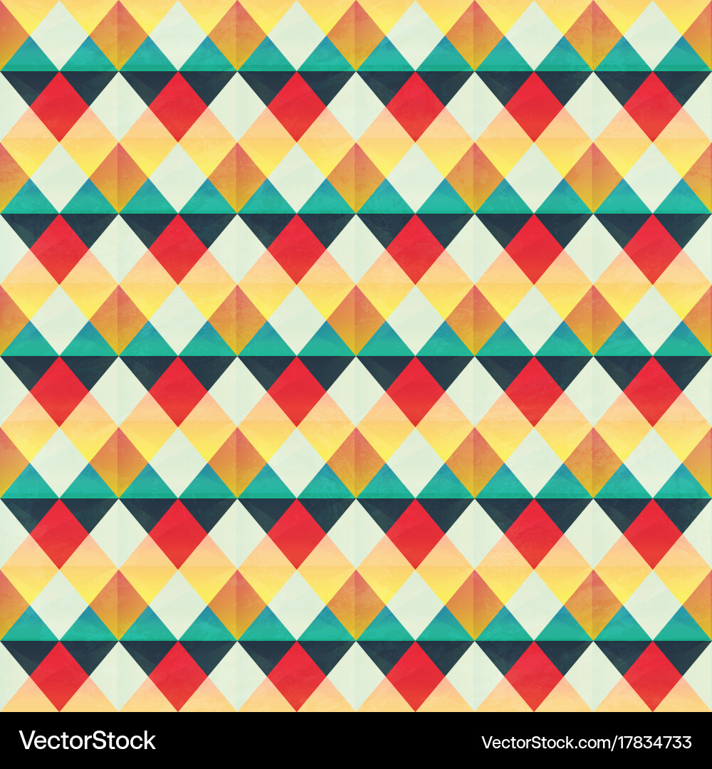 Retro zigzag seamless pattern vector image