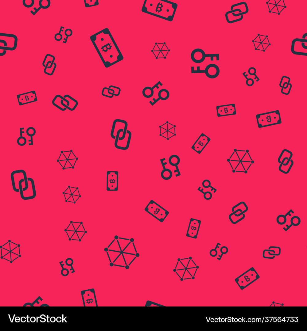 Set blockchain technology cryptocurrency bitcoin Set blockchain technology cryptocurrency bitcoin vector image