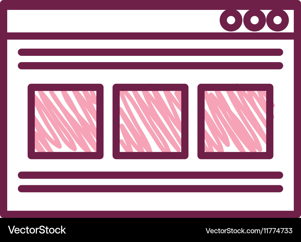 Template webpage with arrow upload Vector Image