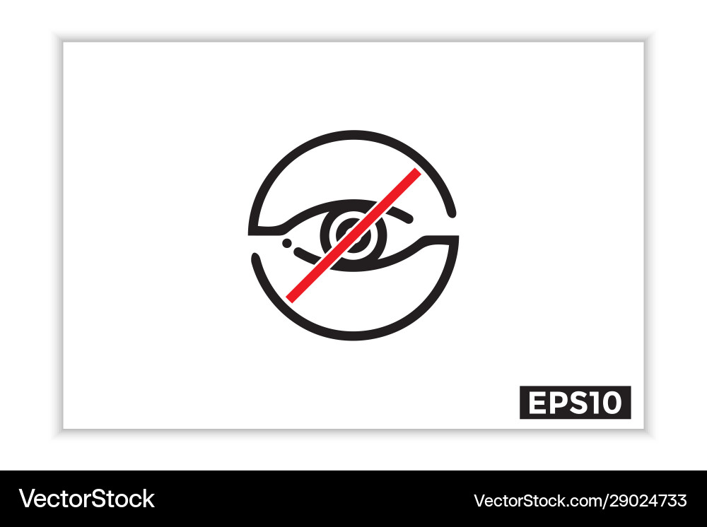 Visible and invisible icons hide Visible and invisible icons hide vector image