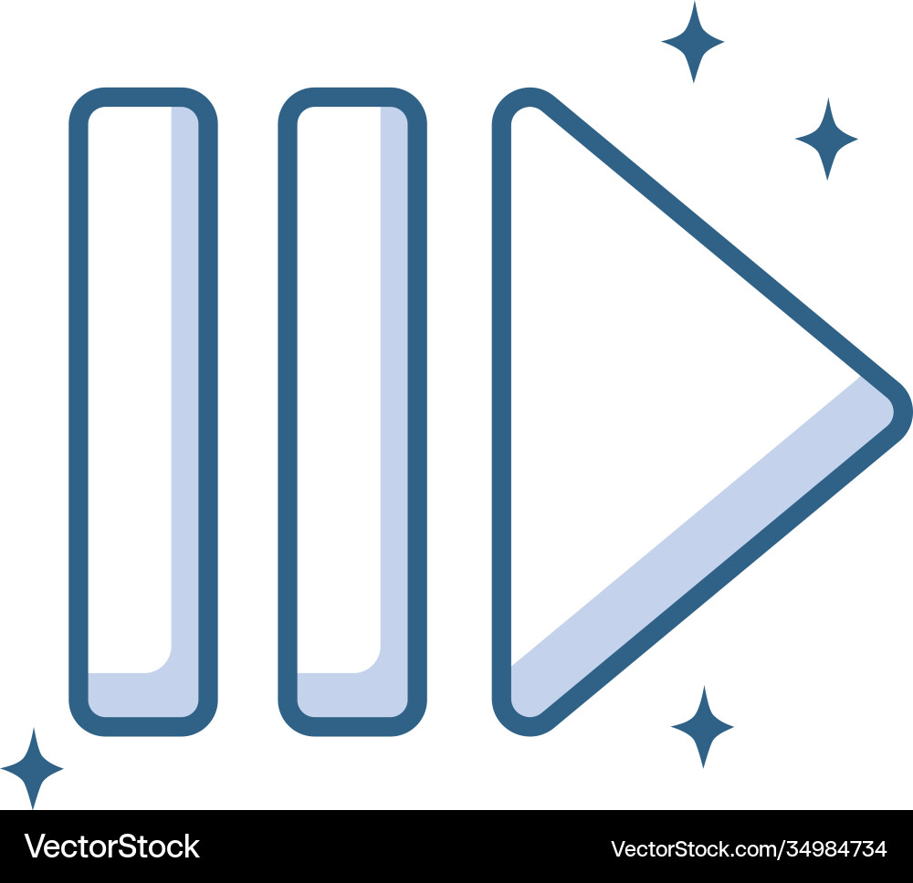 Arrow record audio line style icon vector image