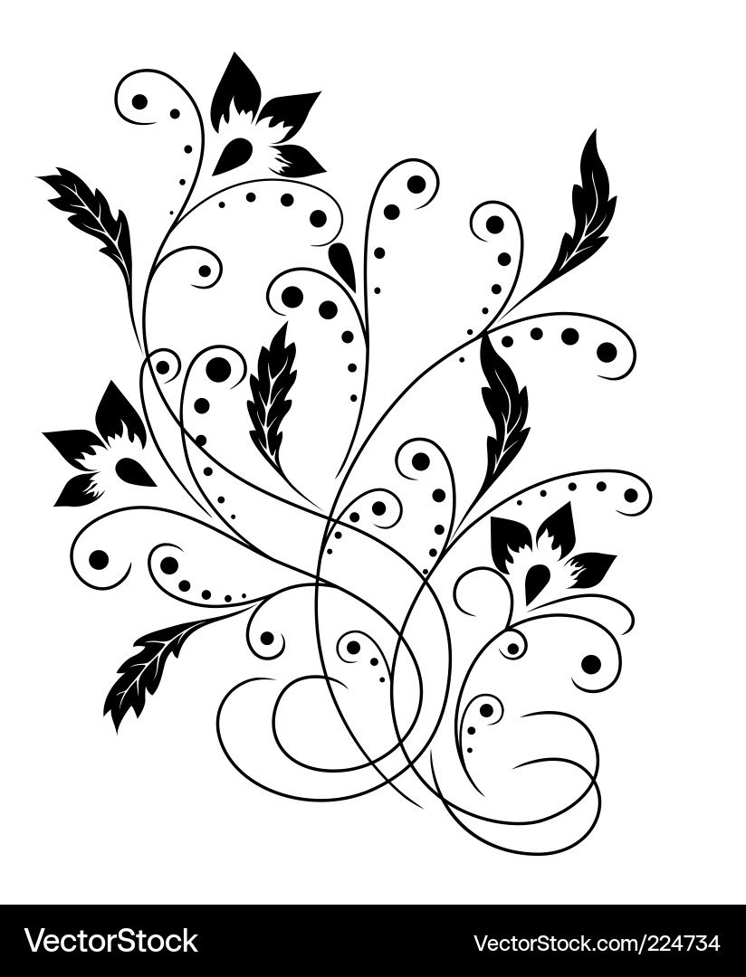 Flower pattern vector image