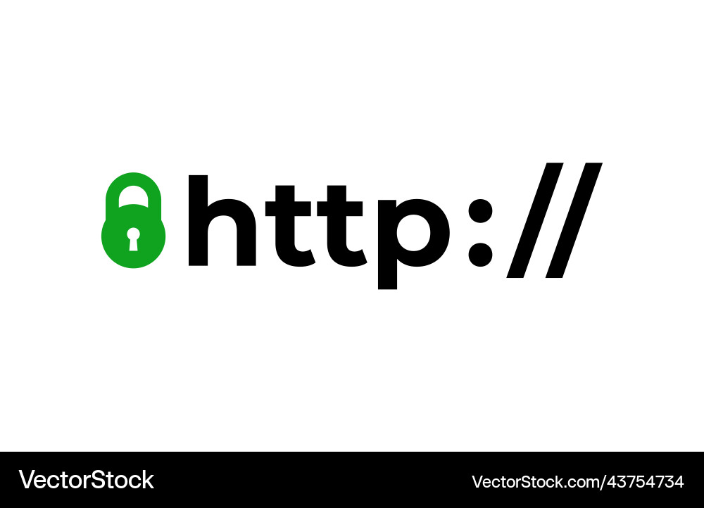 Https protocol safe and secure web sites Https protocol safe and secure web sites vector image
