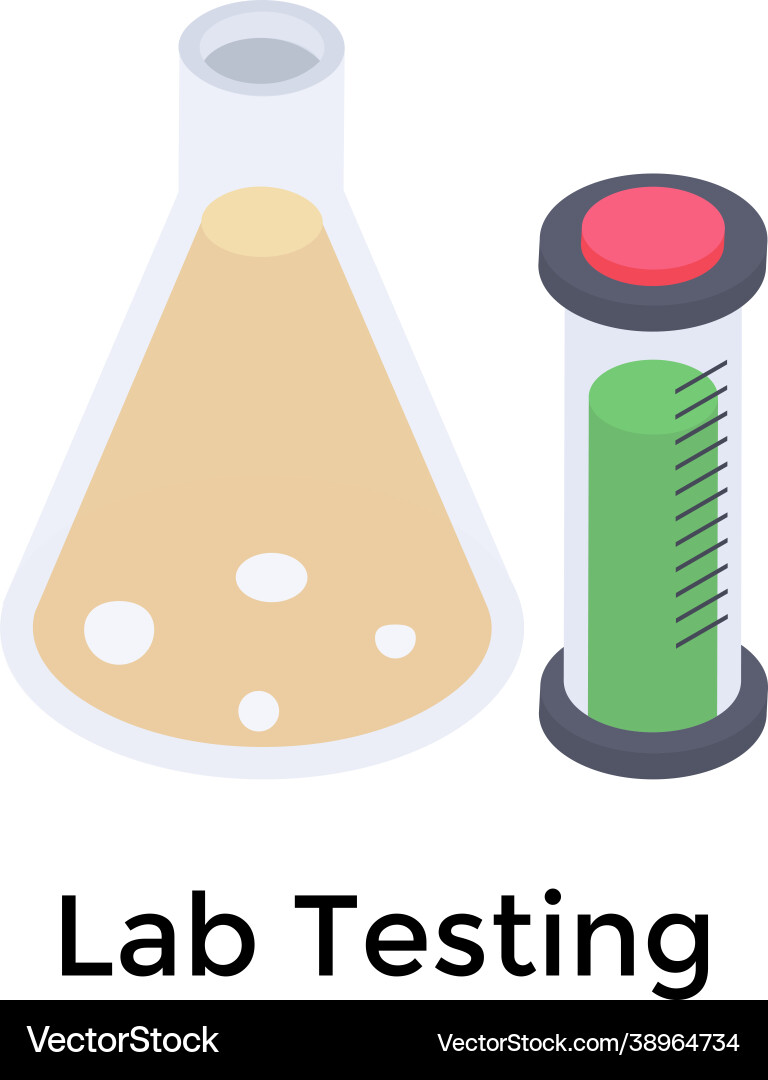Lab testing apparatus Vector Image