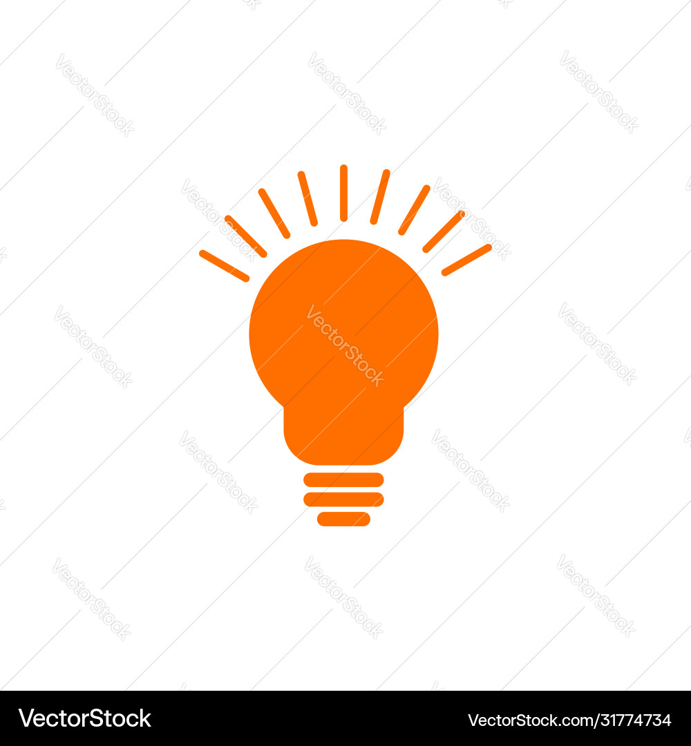 Lightbulb idea design template Lightbulb idea design template Vector Image