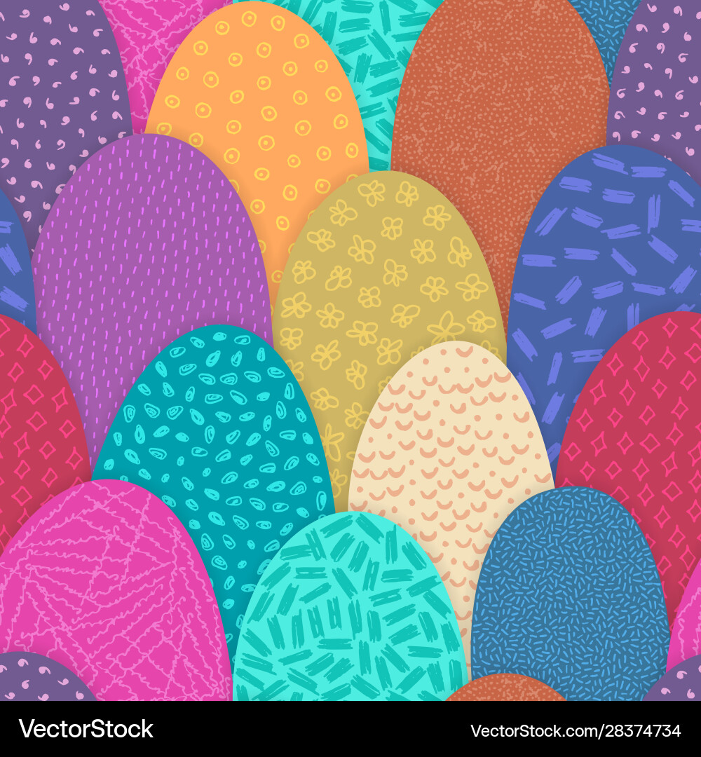 Seamless abstract pattern with hand drawn Vector Image