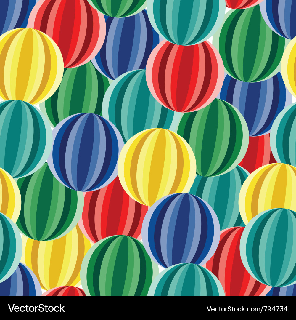 Seamless circle pattern vector image