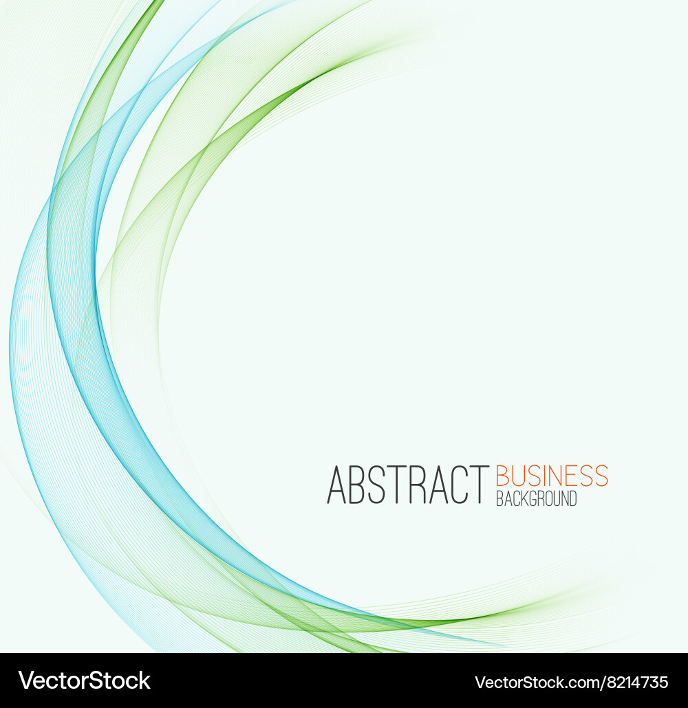 Abstract color wave design element vector image