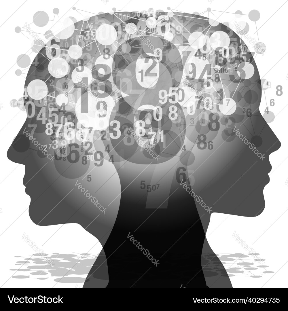 Abstract Thought Connection vector image