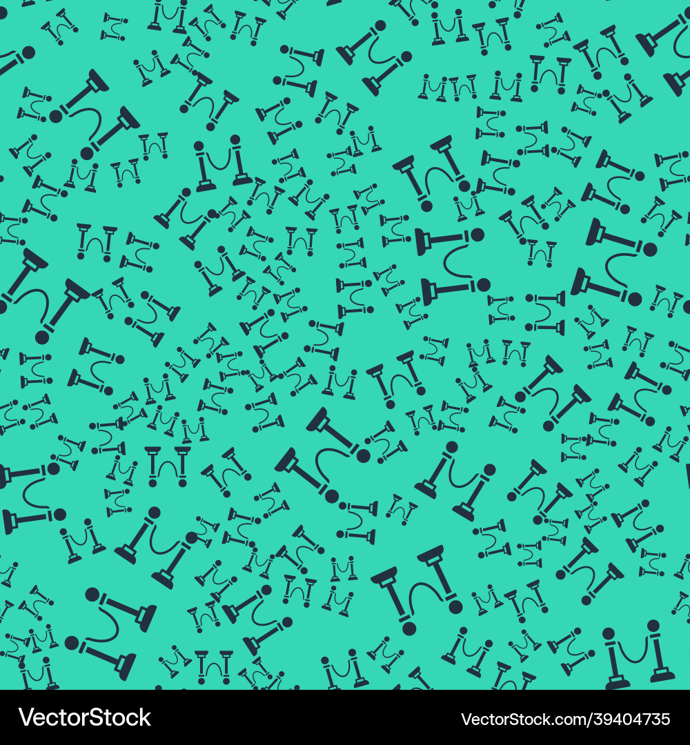 Black rope barrier icon isolated seamless pattern Vector Image