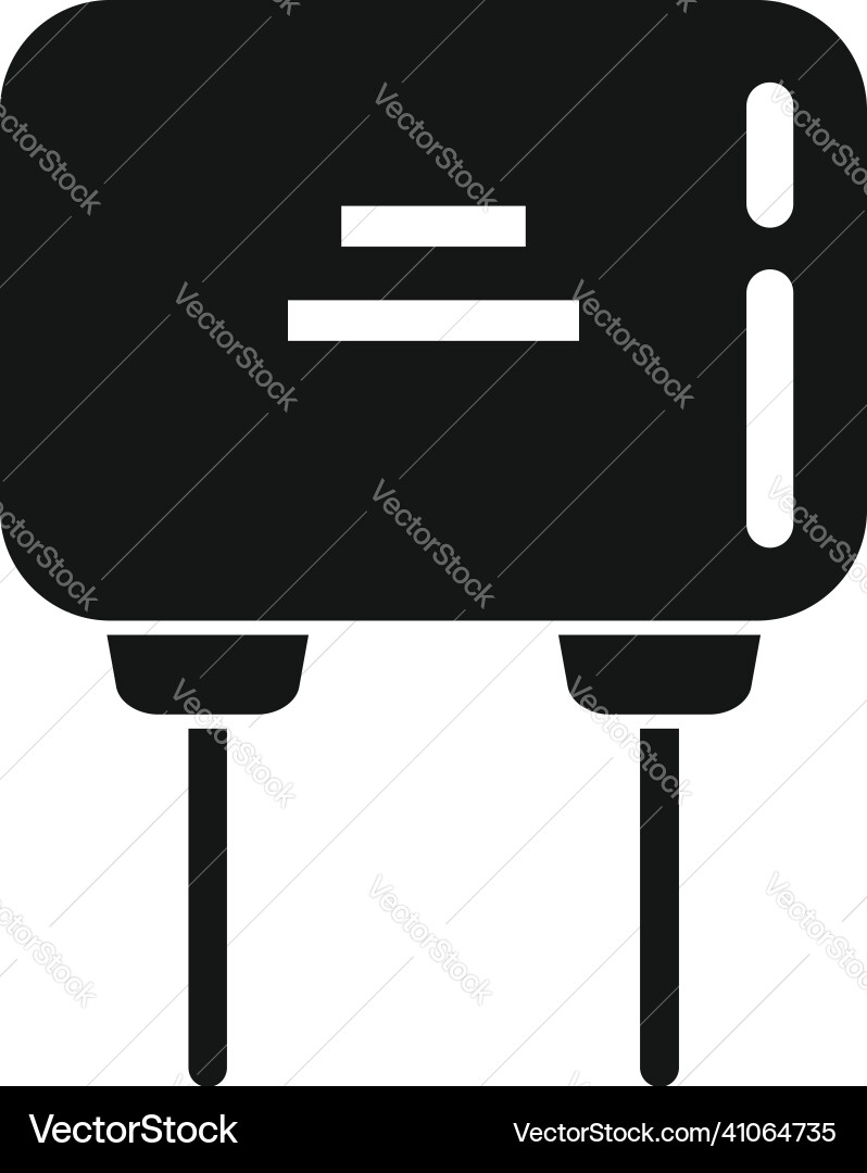 Computer capacitor icon simple component Computer capacitor icon simple component vector image